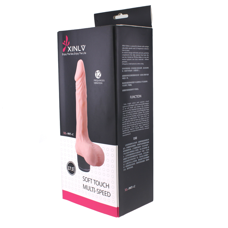 (image for) Real Feel Curved Vibrating Dildo